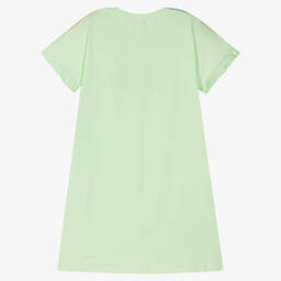 AIGNER-Зелено-голубое хлопковое платье | Childrensalon Outlet