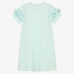 AIGNER-Teen Girls Green Cotton Logo Dress | Childrensalon Outlet