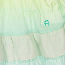 AIGNER-Футболка и зеленое платье с эффектом омбре | Childrensalon Outlet