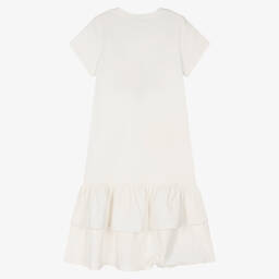 AIGNER-Teen Girls Ivory Cotton Dress | Childrensalon Outlet