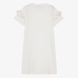 AIGNER-Teen Girls Ivory Handbag Cotton Dress | Childrensalon Outlet