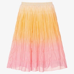 AIGNER-Teen Girls Orange & Pink Ombré Skirt | Childrensalon Outlet