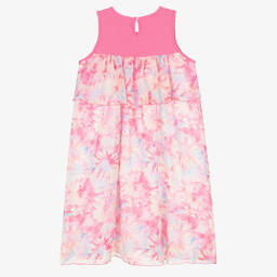 اقنر-فستان تينز بناتي شيفون لون زهري | Childrensalon Outlet