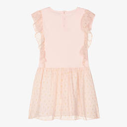 اقنر-فستان تينز بناتي قطن وشيفون لون زهري | Childrensalon Outlet