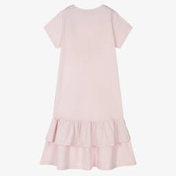 AIGNER-Розовое хлопковое платье с принтом-сумкой для подростков | Childrensalon Outlet