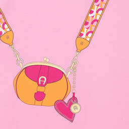 AIGNER-Teen Girls Pink Cotton Crossbody Bag Dress | Childrensalon Outlet