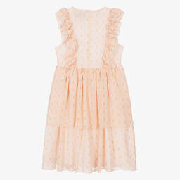 AIGNER-Teen Girls Pink & Gold Chiffon Dress | Childrensalon Outlet