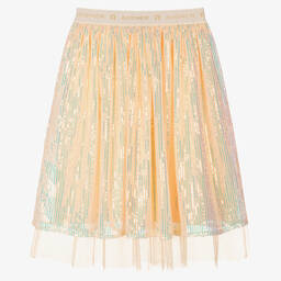 AIGNER-Розовая юбка из тюля с пайетками | Childrensalon Outlet