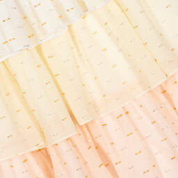 AIGNER-Розово-желтая шифоновая юбка | Childrensalon Outlet