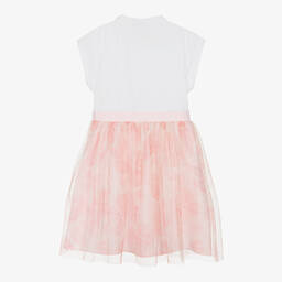 AIGNER-Бело-розовое платье-рубашка | Childrensalon Outlet