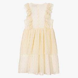 AIGNER-Teen Girls Yellow & Gold Chiffon Dress | Childrensalon Outlet