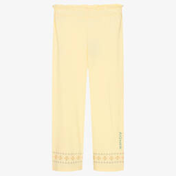 AIGNER-Teen Girls Yellow Wide-Leg Trousers | Childrensalon Outlet