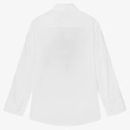 AIGNER-Белая рубашка с голубой полосой | Childrensalon Outlet