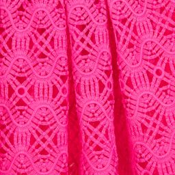 Alberta Ferretti-Fuchsia Pink Cotton Lace Skirt | Childrensalon Outlet