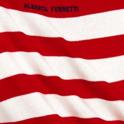 Alberta Ferretti-Red Cotton Today Sweater | Childrensalon Outlet