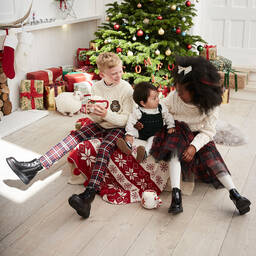 Alexander McQueen-Black Leather Lace-Up Boots | Childrensalon Outlet