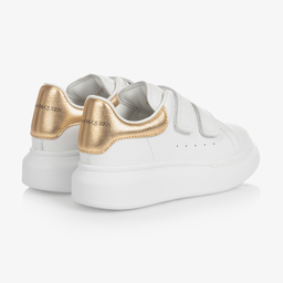Alexander McQueen-Белые массивные кроссовки для девочек | Childrensalon Outlet