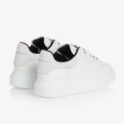Alexander McQueen-White Leather Oversized Trainers | Childrensalon Outlet