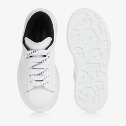 Alexander McQueen-White Leather Oversized Trainers | Childrensalon Outlet