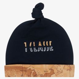 Alviero Martini-Baby Boys Blue Geo Map Hat | Childrensalon Outlet