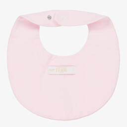 الفيرو مارتيني-مريلة قطن جيرسي لون زهري للمولودات | Childrensalon Outlet