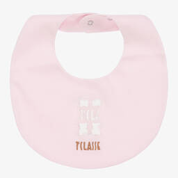 الفيرو مارتيني-مريلة قطن جيرسي لون زهري للمولودات | Childrensalon Outlet