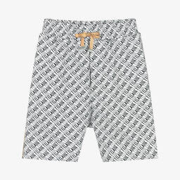 Alviero Martini-Black Geo Print Cotton Shorts | Childrensalon Outlet