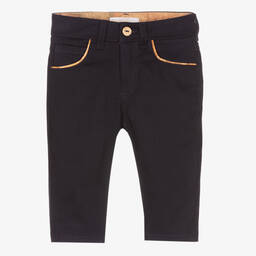 Alviero Martini-Blue Geo Map Trim Trousers | Childrensalon Outlet