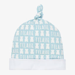 Alviero Martini-Blue Teddy Logo Baby Hat | Childrensalon Outlet