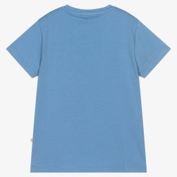 Alviero Martini-Blue Tiger Geo Map T-Shirt | Childrensalon Outlet