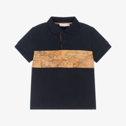 Alviero Martini-Boys Adventure Map Print Polo | Childrensalon Outlet