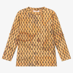 Alviero Martini-Boys Beige Cotton Top | Childrensalon Outlet