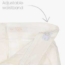 Alviero Martini-Boys Beige Geo Shorts & Waistcoat Suit | Childrensalon Outlet