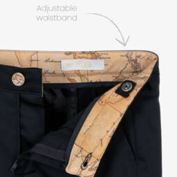 Alviero Martini-Boys Blue Adventure Geo Shorts | Childrensalon Outlet