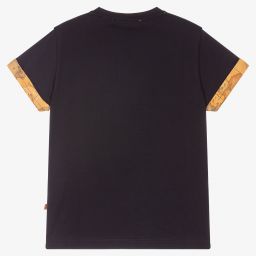 Alviero Martini-Boys Blue Geo Map T-Shirt | Childrensalon Outlet