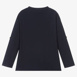 Alviero Martini-Boys Blue Geo Map Top | Childrensalon Outlet