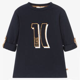 Alviero Martini-Boys Blue Geo Map Top | Childrensalon Outlet