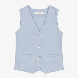 الفيرو مارتيني-جيليه بدلة أطفال ولادي مزيج قطن لون أزرق | Childrensalon Outlet