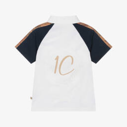 Alviero Martini-بولو قطن بنقشة هندسية للأولاد | Childrensalon Outlet