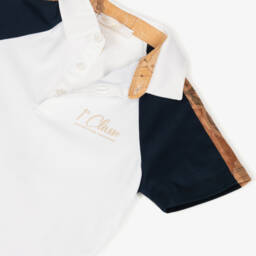 Alviero Martini-بولو قطن بنقشة هندسية للأولاد | Childrensalon Outlet