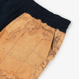 Alviero Martini-Костюм с геометрическим принтом синий бежевый для мальчиков | Childrensalon Outlet