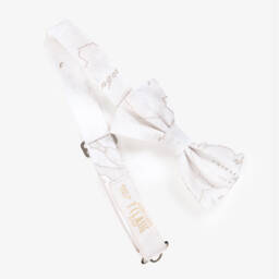 Alviero Martini-Кремовый галстук для мальчиков с геометрическим узором | Childrensalon Outlet