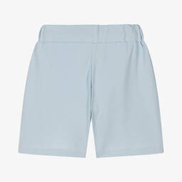 Alviero Martini-شورت قطن جيرسي لون أزرق للأولاد | Childrensalon Outlet