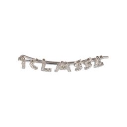 Alviero Martini-Diamanté Logo Hairclip (6cm) | Childrensalon Outlet