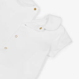 Alviero Martini-Girls Geo Print Pink Cotton Dress | Childrensalon Outlet