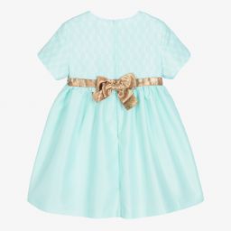 Alviero Martini-Girls Green Geo Map Dress  | Childrensalon Outlet