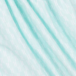 Alviero Martini-Girls Green Satin Logo Print Dress | Childrensalon Outlet