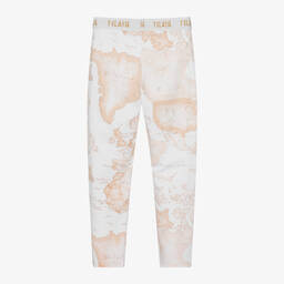 الفيرو مارتيني-ليقنز بطبعة الخريطة قطن جيرسي لون عاجي للبنات | Childrensalon Outlet