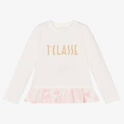 الفيرو مارتيني-Girls Ivory Geo Map Top | Childrensalon Outlet