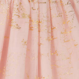 Alviero Martini-Girls Pink Geo Map Tulle Dress | Childrensalon Outlet